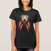 Backprint Angel of Fire with Flames of Hell Tシャツ (正面)
