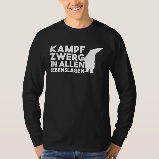 Backprint battle dwarf in all walks of life dwarf tシャツ (正面)