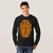 Backprint Buddha Head Buddhist Wisdom Tシャツ (正面フル)