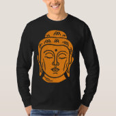 Backprint Buddha Head Buddhist Wisdom Tシャツ (正面)