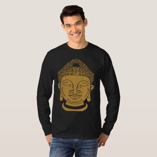 Backprint Buddha Head Kara and Zen Tシャツ (正面フル)