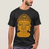 Backprint Buddha Head Meditation and Yoga Tシャツ (正面)
