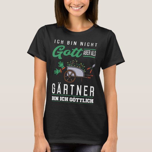 Backprint I am not God but divine as a gardener Tシャツ (正面)