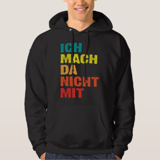 Backprint Ich mach da nicht mit パーカ