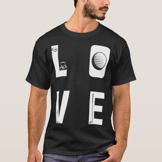 Backprint Love Golf Tシャツ (正面)