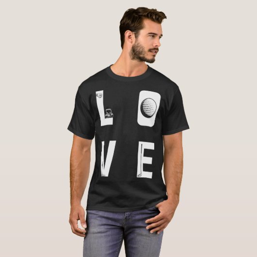 Backprint Love Golf Tシャツ (正面フル)