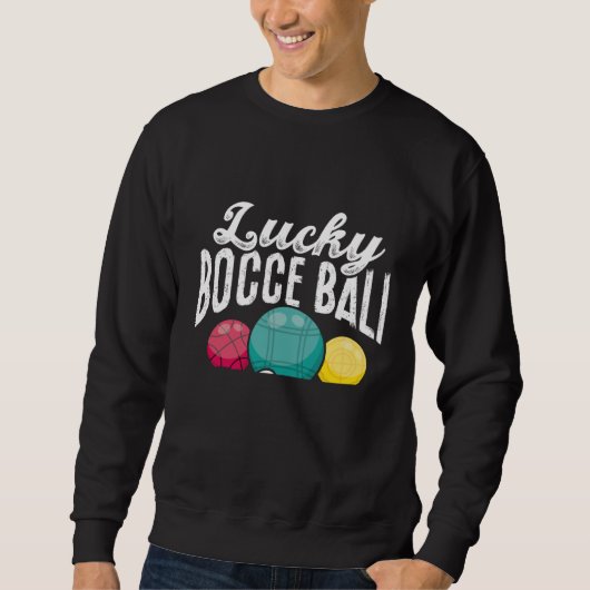 Backprint Lucky Bocce Ball スウェットシャツ (正面)