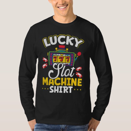 Backprint Lucky Slot Machine Tank Top Tシャツ (正面)