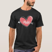 Backprint Meh love arrow Tシャツ (正面)