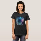 Backprint Mystical alien planet futuristic journey Tシャツ (正面フル)