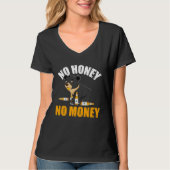 Backprint No honey no money Tシャツ (正面)