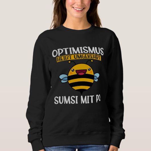Backprint Optimism means reverse Sumsi with Po スウェットシャツ (正面)