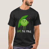 Backprint Peas be mine pea and pea pod pullover Ho Tシャツ (正面)