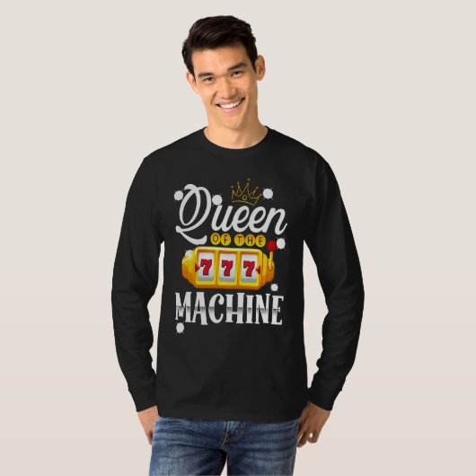 Backprint Queen Of The Machine Slot Machine Tシャツ (正面フル)