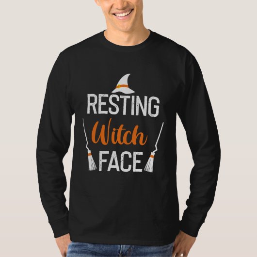 Backprint Resting Wwitch Face Tシャツ (正面)