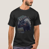 Backprint The mystical dinosaur an epic fantasy ad Tシャツ (正面)