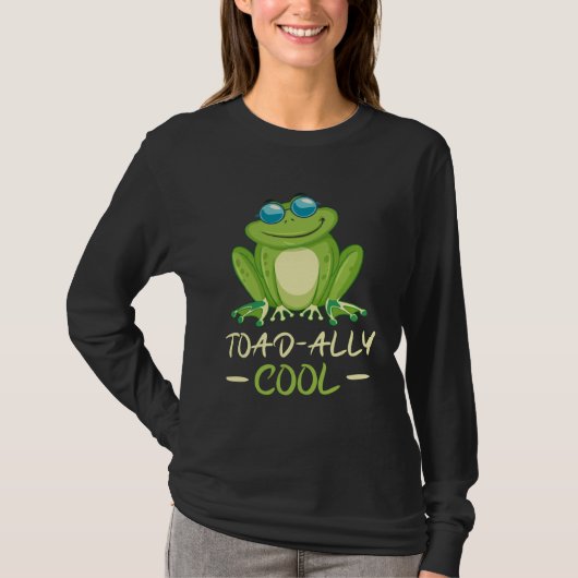 Backprint Toad ally cool cool frog Tシャツ (正面)
