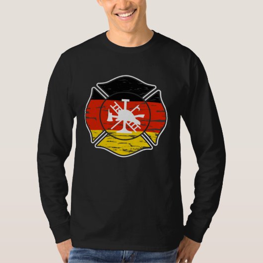 Backprint Voluntary Fire Brigade Germany Tシャツ (正面)