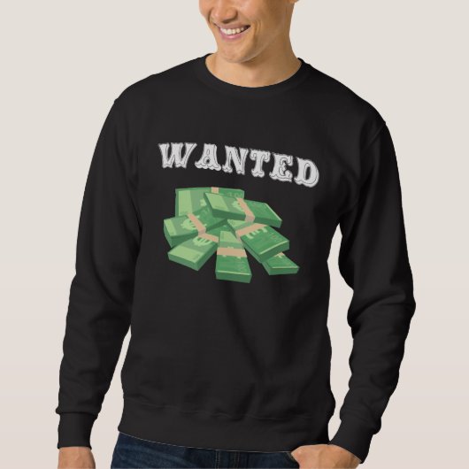 Backprint Wanted Money スウェットシャツ (正面)