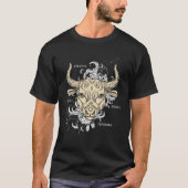 Backprint Zodiac Sign Taurus Tシャツ (正面)
