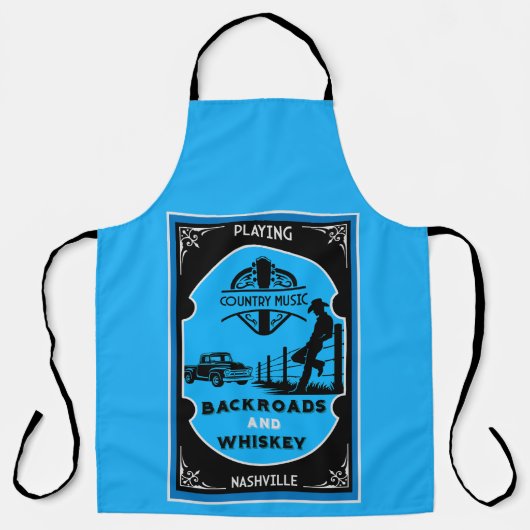 Backroad American Country Music エプロン (正面)