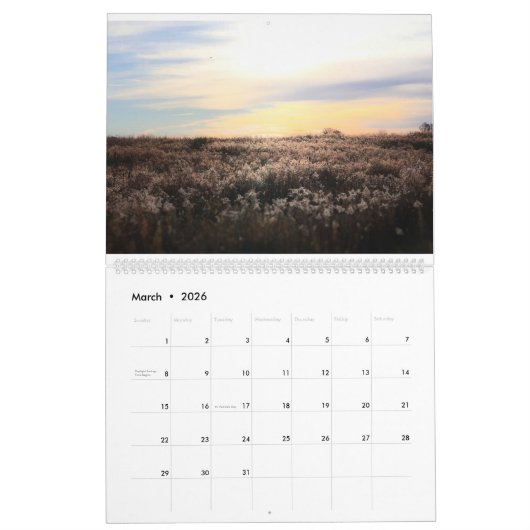 Backroads & Small Towns - KMongtomery Calendar カレンダー (3月 2026)