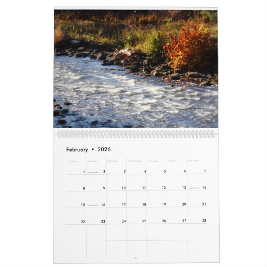Backroads & Small Towns - KMongtomery Calendar  カレンダー (2月 2026)
