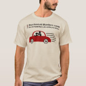 BackseatBarber.com Tシャツ (正面)