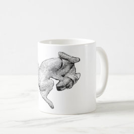 Backside Bliss – Lounging Dog Art Mug コーヒーマグカップ