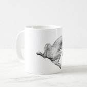 Backside Bliss – Lounging Dog Art Mug コーヒーマグカップ (正面左)