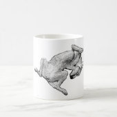 Backside Bliss – Lounging Dog Art Mug コーヒーマグカップ (中央)