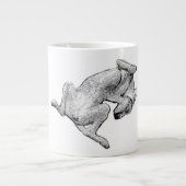 Backside Bliss – Lounging Dog Art Mug ジャンボコーヒーマグカップ (正面)