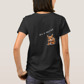 Backside Squirrel Spy Tee - "Shh... It's a Secret" Tシャツ