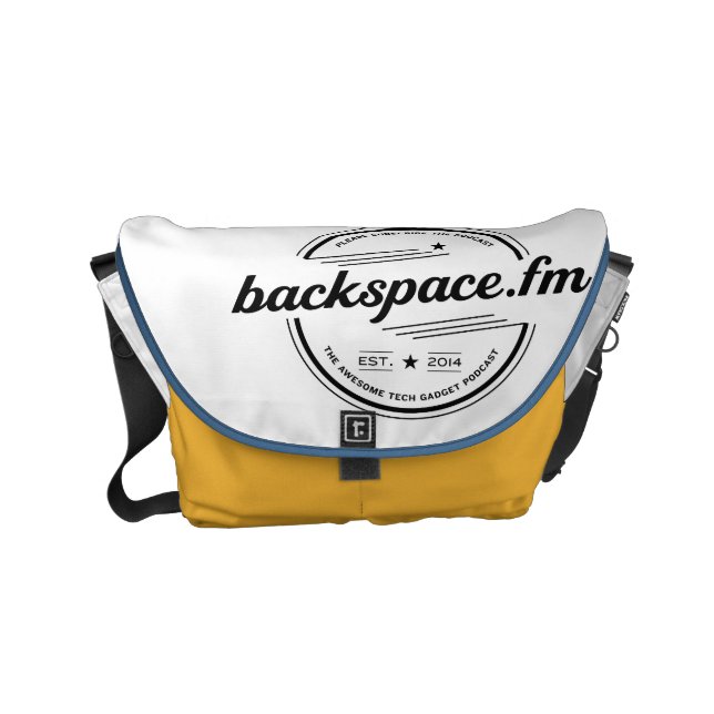 backspace.fmオリジナルメッセンジャーバック（サンフランシスコ発Rickshowブランド） スモールメッセンジャーバッグ (正面)