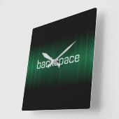 backspace.fm壁掛け時計(スクエア) スクエア壁時計 (傾斜)