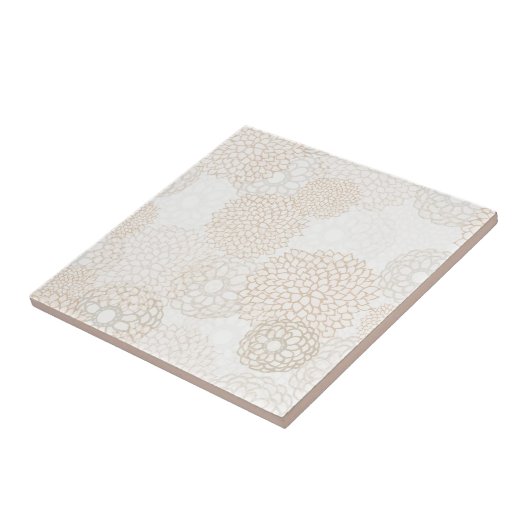 Backsplashの花柄 タイル (側面)