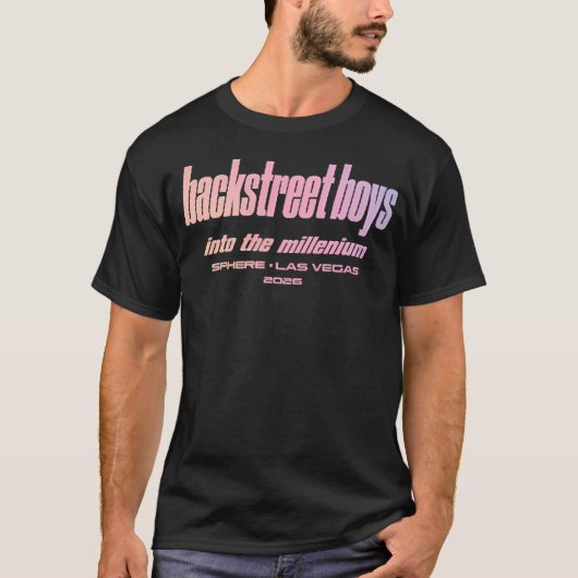 Backstreet Boys Sphere Warp Tシャツ (正面)
