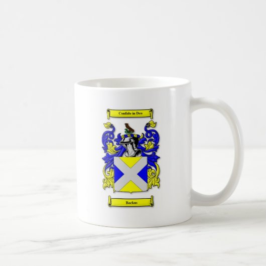 Backusの紋章付き外衣 コーヒーマグカップ (右)