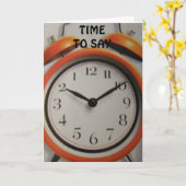 BACKWARDS CLOCK とは、あなたの「引退」を心から楽しんで カード (黄色い花)