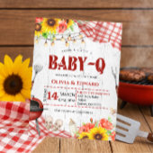 Backyard BBQ Baby Shower 招待状