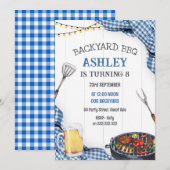 Backyard BBQ Birthday Invitation 招待状 (正面/裏面)