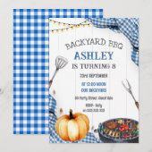 Backyard BBQ Birthday Party Invitation 招待状 (正面/裏面)