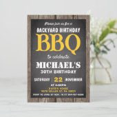 Backyard BBQ Birthday Party Invitation Cookout 招待状 (スタンド正面)