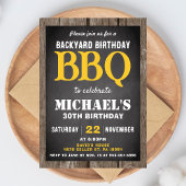Backyard BBQ Birthday Party Invitation Cookout 招待状