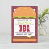 Backyard BBQ Engagement Party 招待状 (スタンド正面)