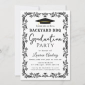 Backyard BBQ Graduation Party Invitation 招待状 (正面)