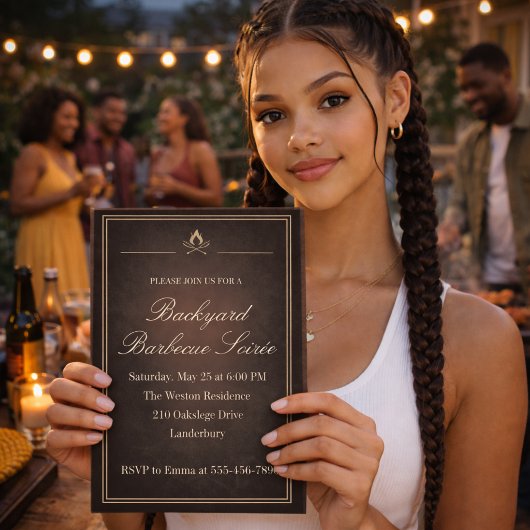 Backyard BBQ Soirée 招待状
