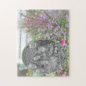 Backyard Flower Garden絵画's Add Your Photo ジグソーパズル (縦)