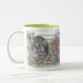 Backyard Flower Garden絵画's Add Your Photo ツートーンマグカップ