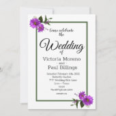 Backyard Lavander Daisy 招待状 (正面)